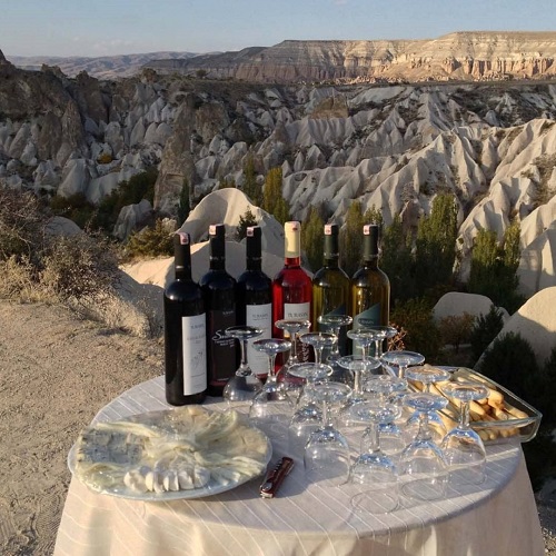 Kappadokien Weinprobe bei Sonnenuntergang