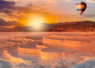 Pamukkale Heißluftballon von Antalya