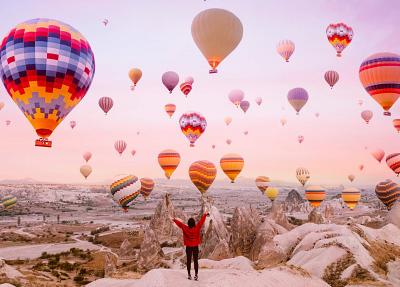 Pamukkale Heißluftballon von Belek